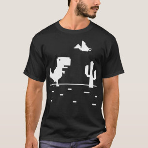 Camiseta TRex TRex Geek Dinosaur Pixel Art Bad Internet Con