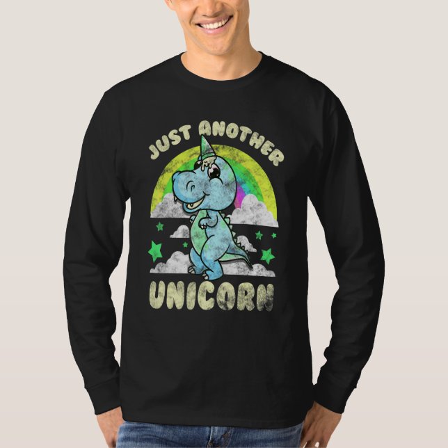 Camiseta Trex Unicornio inspirado en helados de helado de c (Anverso)