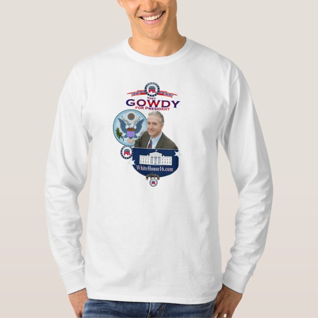 Camiseta Trey Gowdy para presidente Longsleeve T-Shirt (Anverso)