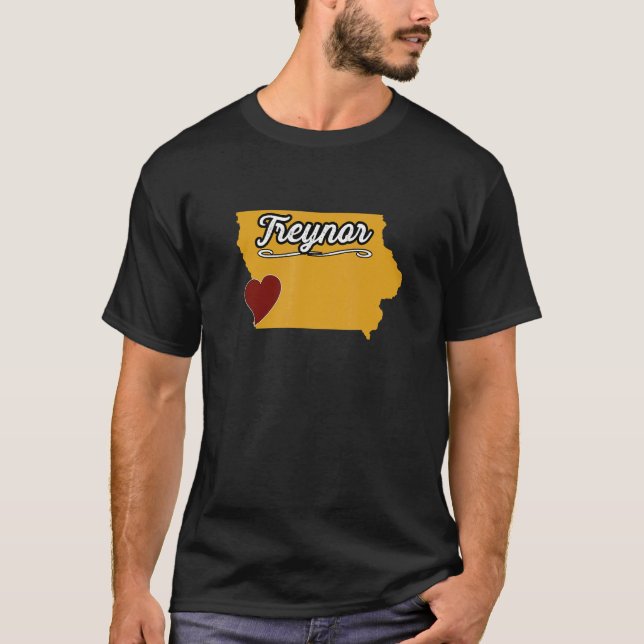Camiseta TREYNOR IOWA IA USA Cute Souvenir Merch US City (Anverso)