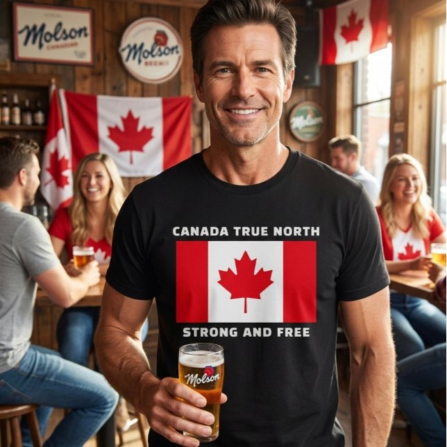 Camiseta Tri-Blend Canadá Verdadero Norte Fuerte y (Subido por el creador)