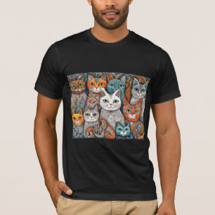 Camiseta Tri-Blend de gatos tranquilos 