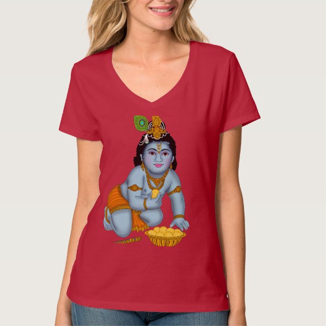 Camiseta Tri-Blend de Lord Krishna (Anverso)