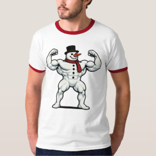 Camiseta Tri-Blend de muñeco de nieve Buff/Fit Nav