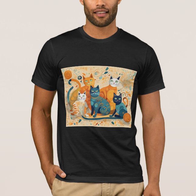 Camiseta Tri-Blend para calmar gatos (Anverso)