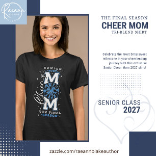 Camiseta Tri-Blend para Mujer Senior Cheer Mom 202