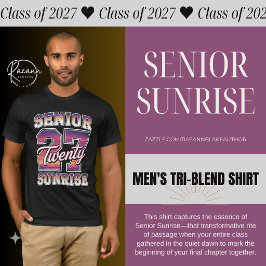 Camiseta Tri-Blend Senior Sunrise 2027 para Hombre