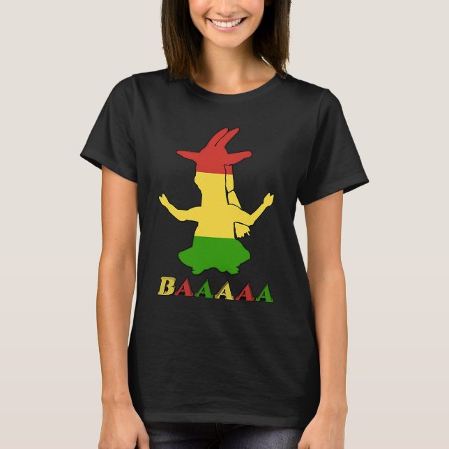 Camiseta Tri Color Rasta Goat (Anverso)