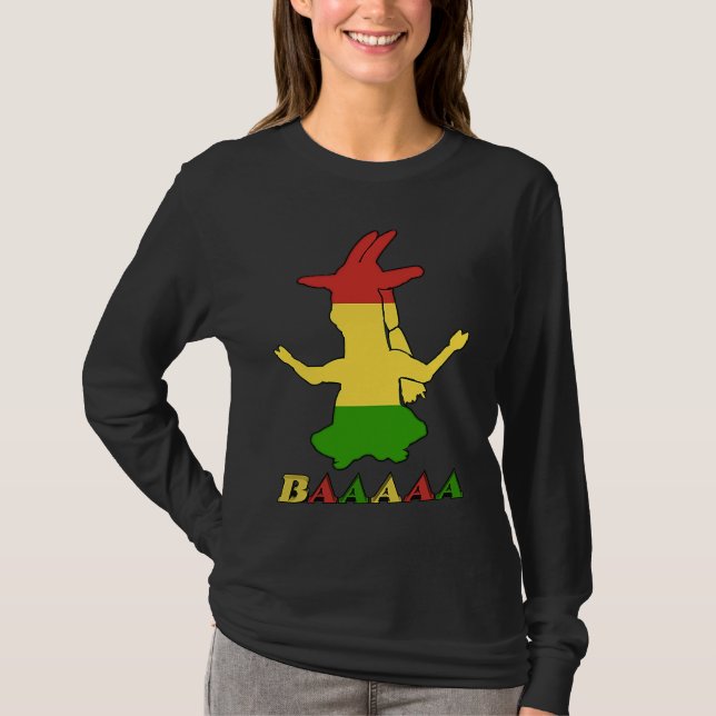 Camiseta Tri Color Rasta Goat (Anverso)