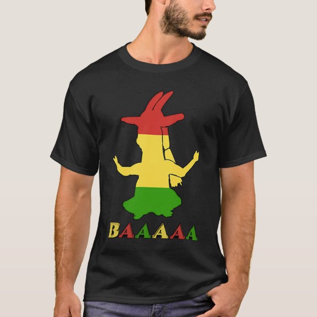 Camiseta Tri Color Rasta Goat (Anverso)