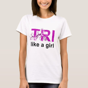 Camiseta tri como un chica