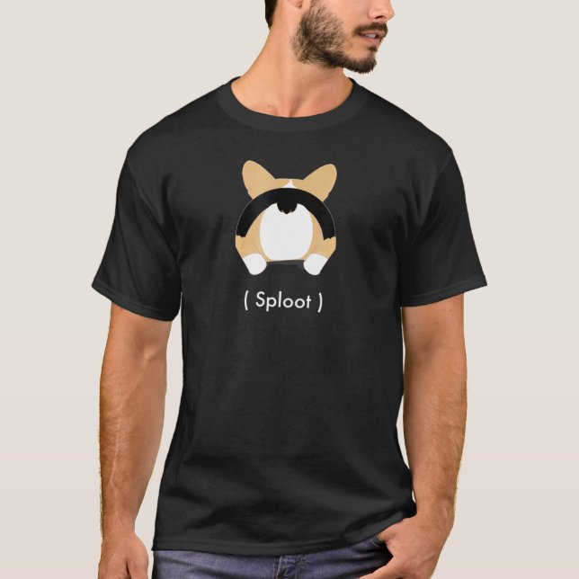 Camiseta Tri Corgi Sploot (Anverso)