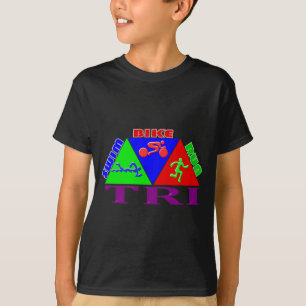 Camiseta TRI diseño de la PIRÁMIDE del funcionamiento de