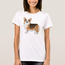 Tri Pembroke Welsh Corgi Cartoon Dog
