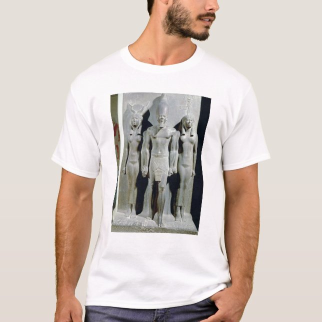 Camiseta Tríada de Menkaure con la diosa Hathor (Anverso)