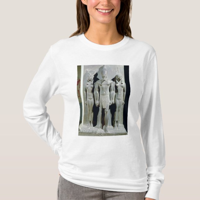 Camiseta Tríada de Menkaure con la diosa Hathor (Anverso)