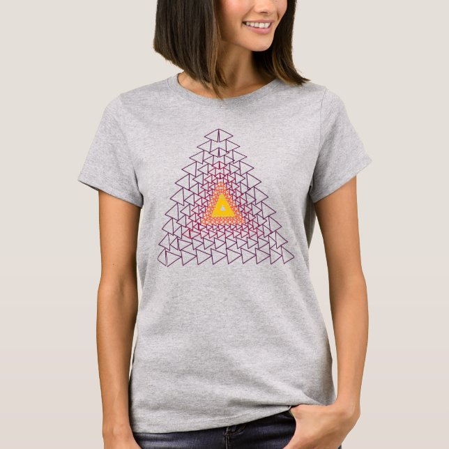 CAMISETA TRIANGLE GEOMETRIC ART TSHIRT. (Anverso)