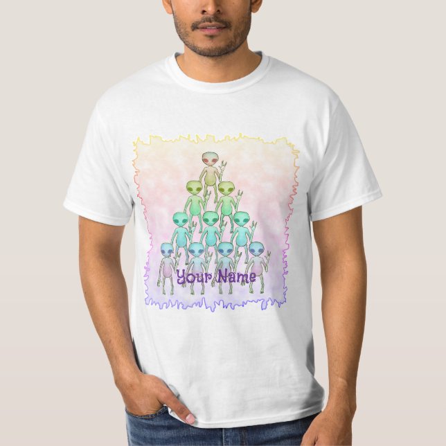 Camiseta Triángulo Alien (Anverso)