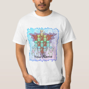 Camiseta Triángulo Alien Violeta