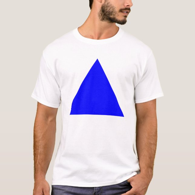 Camiseta Triángulo - Azul (Anverso)
