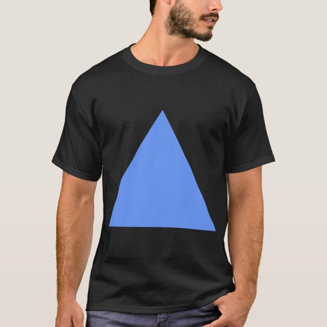 Camiseta Triángulo - Azul bebé (Anverso)