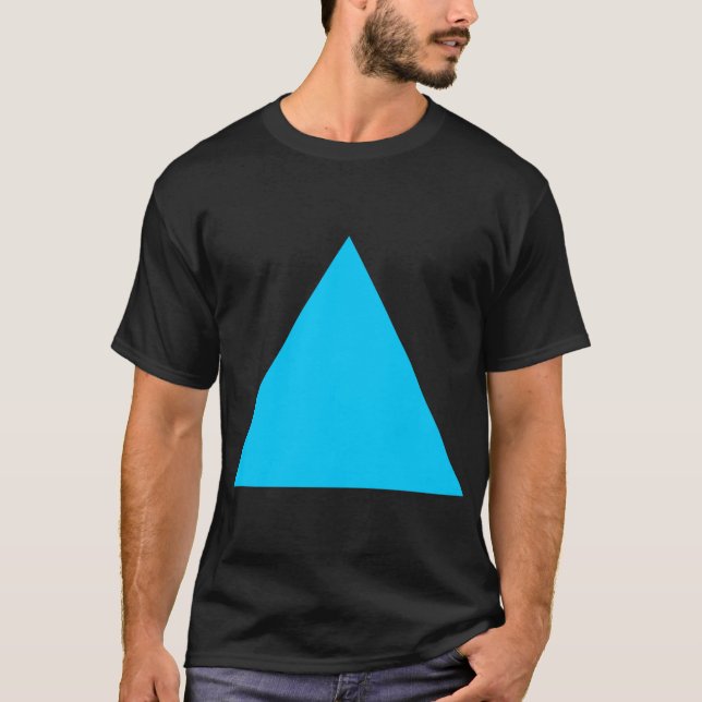 Camiseta Triángulo - Azul cielo (Anverso)