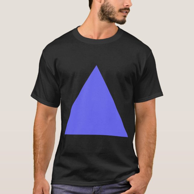 Camiseta Triángulo - Azul eléctrico (Anverso)