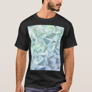 Camiseta Triángulo de cristal 3D, representación ilustrativ