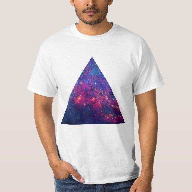 Camiseta Triángulo de galaxia (ligero) (Anverso)