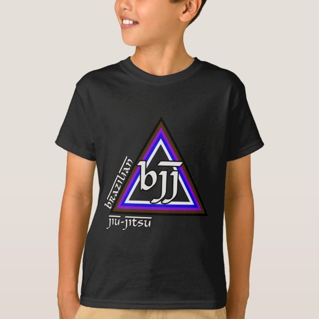 Camiseta Triángulo de Jiu Jitsu BJJ del brasilen@o del (Anverso)
