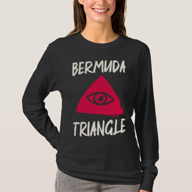 Camiseta Triángulo de las Bermudas Investigación Océano Tri (Anverso)