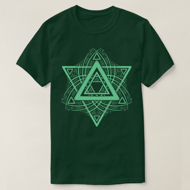 Camiseta Triángulo de Mandala (Diseño del anverso)