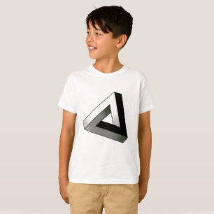 Camiseta Triángulo de penrose, ilusión óptica
