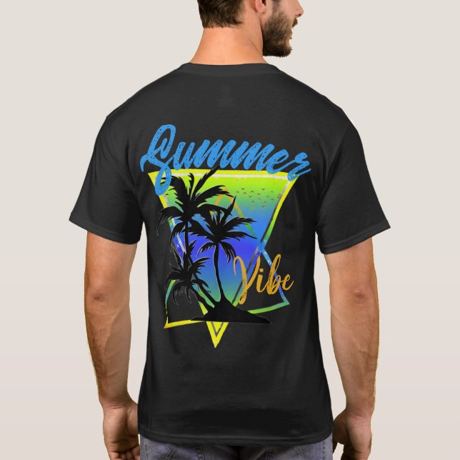 Camiseta Triángulo de Verano Vintage (Reverso)
