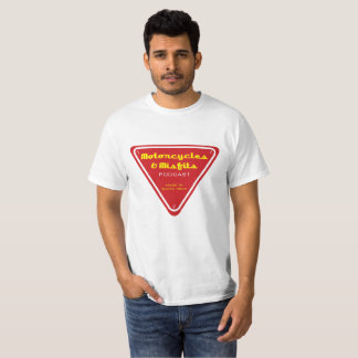 Camiseta Triángulo del rojo de las motocicletas y de las