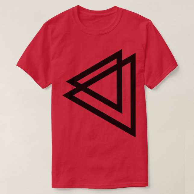Camiseta Triángulo doble Minimalista (Diseño del anverso)