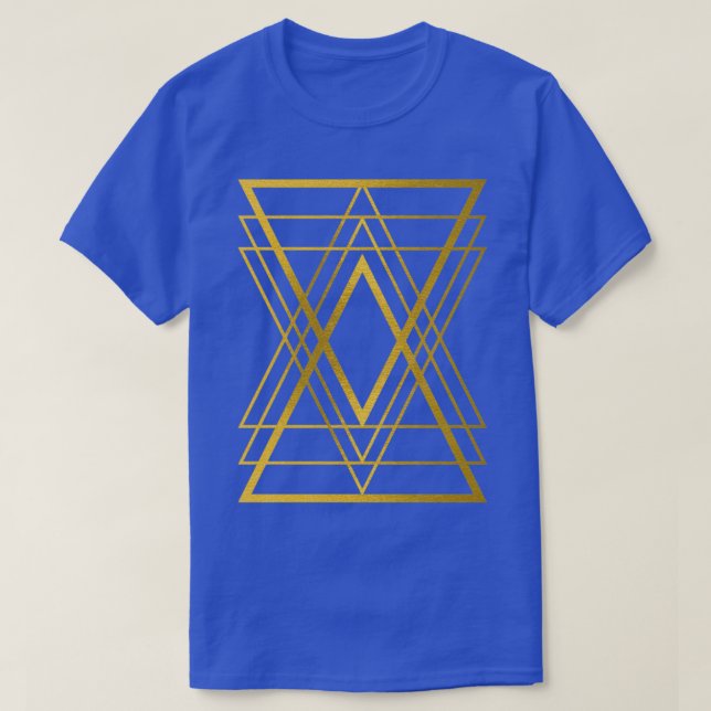 Camiseta Triángulo dorado (Diseño del anverso)