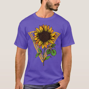 Camiseta Triángulo Forma Geométrica Giro girasol Gard