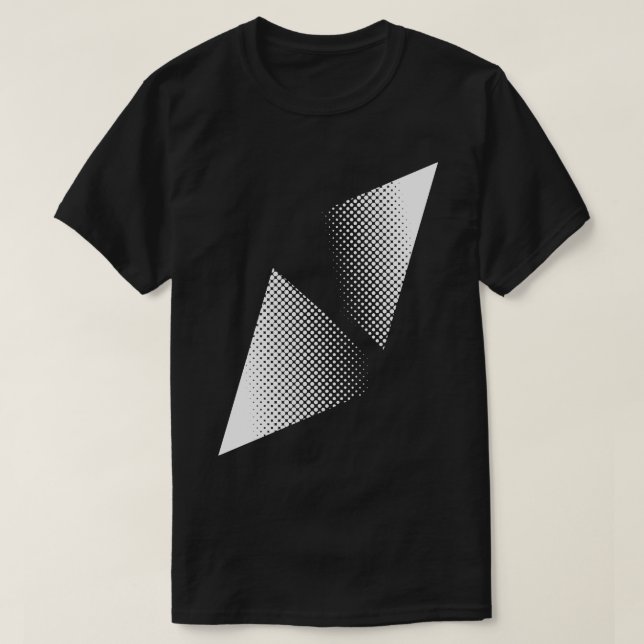 Camiseta triángulo geométrico (Diseño del anverso)
