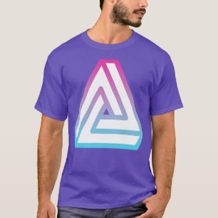 Camiseta Triángulo imposible de Penrose 3D