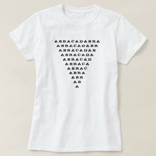 Camiseta triángulo invertido abracadabra