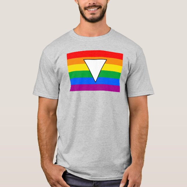Camiseta Triángulo LGBTQ+ y orgullo arcoiris (Anverso)