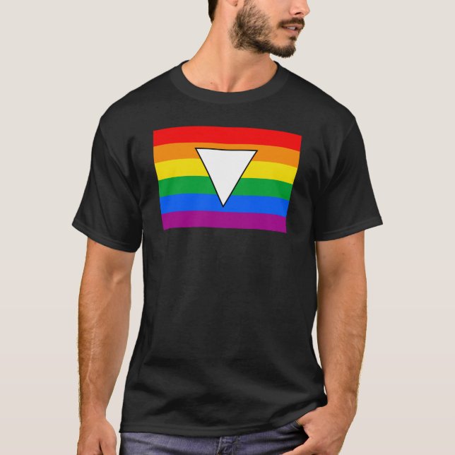 Camiseta Triángulo LGBTQ+ y orgullo arcoiris (Anverso)