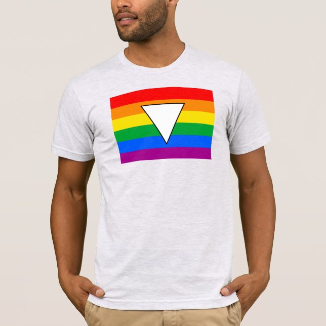 Camiseta Triángulo LGBTQ+ y orgullo arcoiris (Anverso)