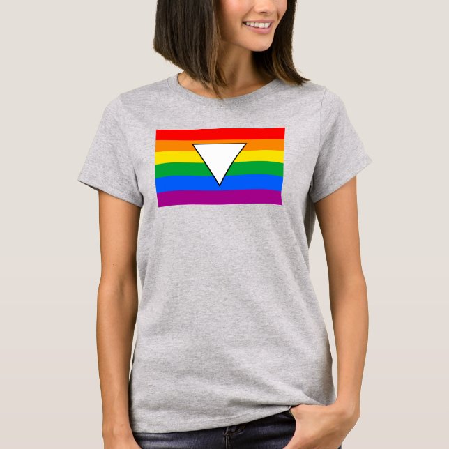Camiseta Triángulo LGBTQ+ y orgullo arcoiris (Anverso)