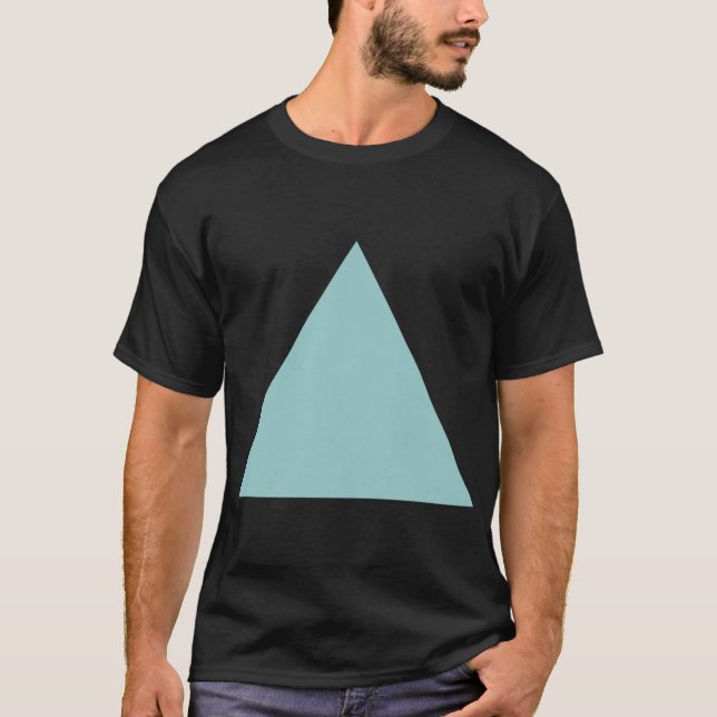 Camiseta Triángulo - Lt Blue Green (Anverso)