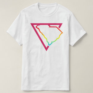 Camiseta triángulo rosa de carolina del sur