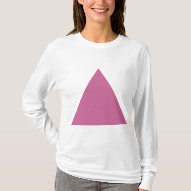 Camiseta Triángulo - Rosa polvoriento (Anverso)