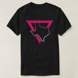 Camiseta triángulo rosa texas