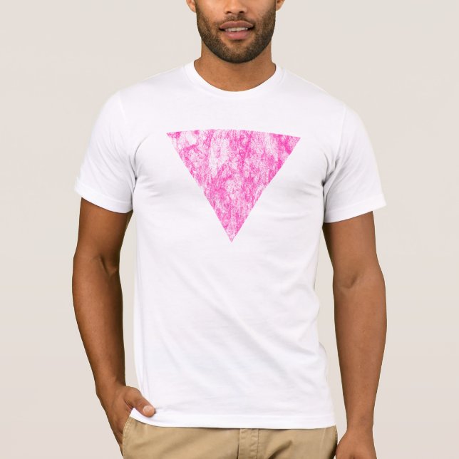 Camiseta triángulo rosado (Anverso)